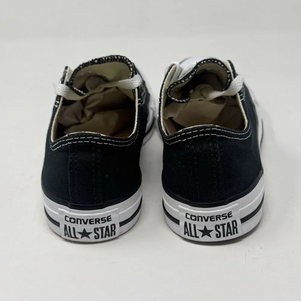 Converse All Star Shoes Womens 6 Black Canvas Low Top Sneakers Chucks Grunge